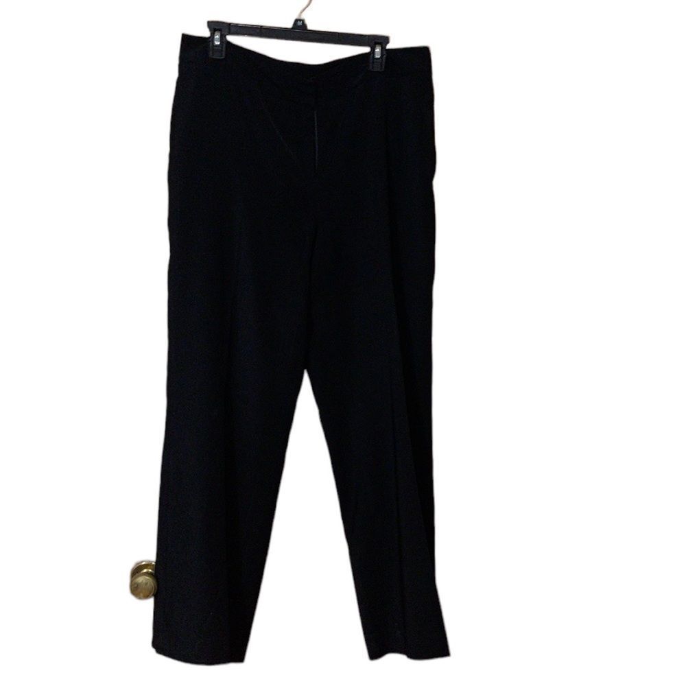 •EAST 5TH• BLACK WIDE LEG PLEATED FRONT WOMEN TROUSERS SIZE 12 EUC
